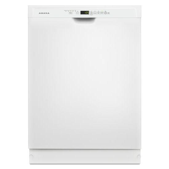 Dishwasher with Stainless Steel Interior - white