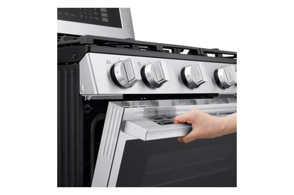 Lg LDGL6924Y 6.9 cu. ft. Smart Gas Double Oven Freestanding Range with ProBake Convection®, Air Fry & Air Sous Vide