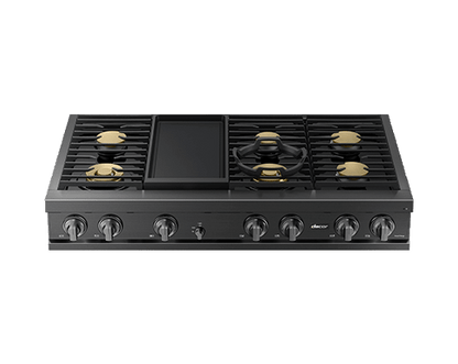 Dacor DTT48T963GM 48" Rangetop, Graphite Stainless, Natural Gas/Liquid Propane