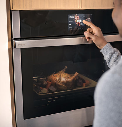 PTS7000SZSS GE Profile™ 30" Smart Built-In Convection Single Wall Oven with No Preheat Air Fry and Precision Cooking