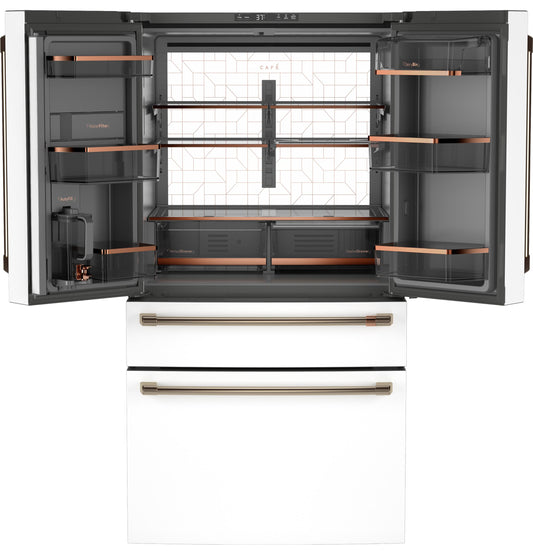 Cafe CJE23DP4WW2 CAF(EBACK)™ ENERGY STAR® 23.2 Cu. Ft. Smart Counter-Depth 4-Door French-Door Refrigerator With Dual-Dispense AutoFill Pitcher