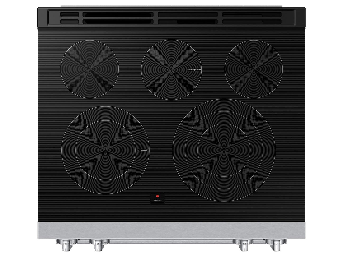 Samsung NSE90H63SW Bespoke Smart Slide-in Electric Range Pro Style Elite Design  Illuminated Knobs  Air Fry Max