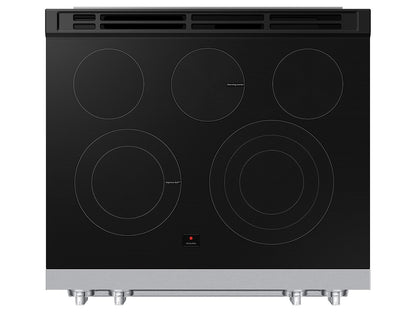 Samsung NSE90H63SW Bespoke Smart Slide-in Electric Range Pro Style Elite Design  Illuminated Knobs  Air Fry Max