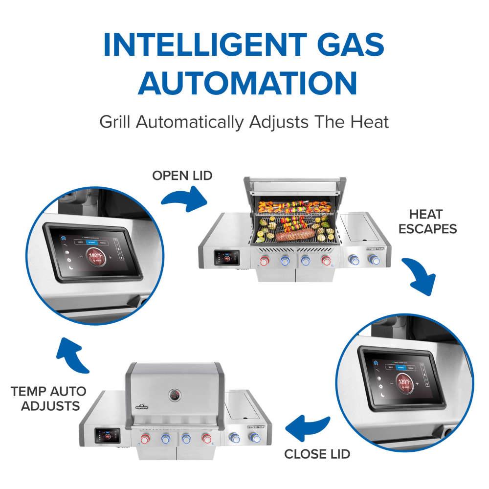 Napoleon Bbq PRO500VXRSIBNSS Prestige PRO 500 with Smart Technology , Natural Gas, Stainless Steel