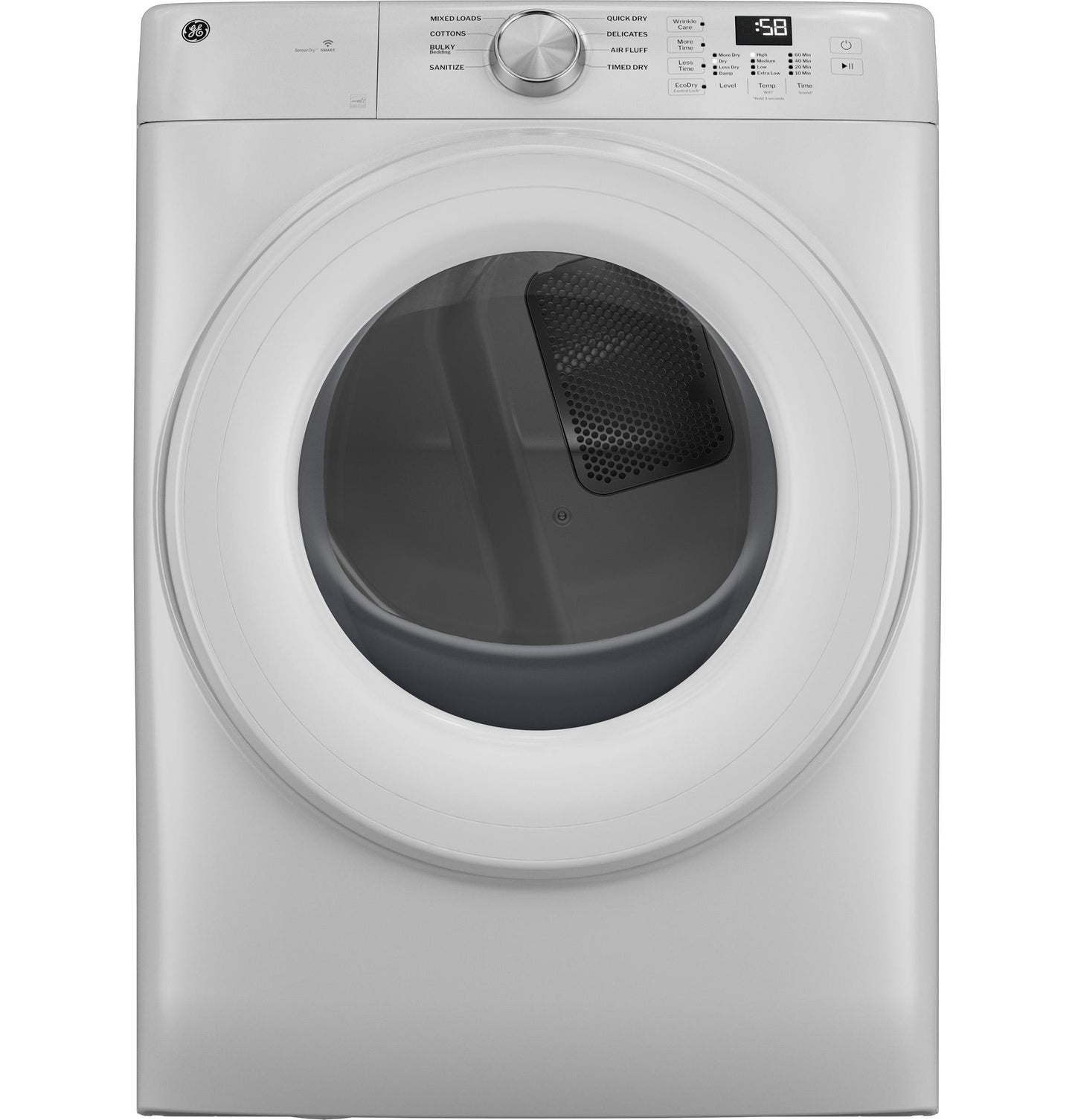 GFD35GSSYWW GE® ENERGY STAR® 7.8 cu. ft. Capacity Smart Front Load Gas Dryer