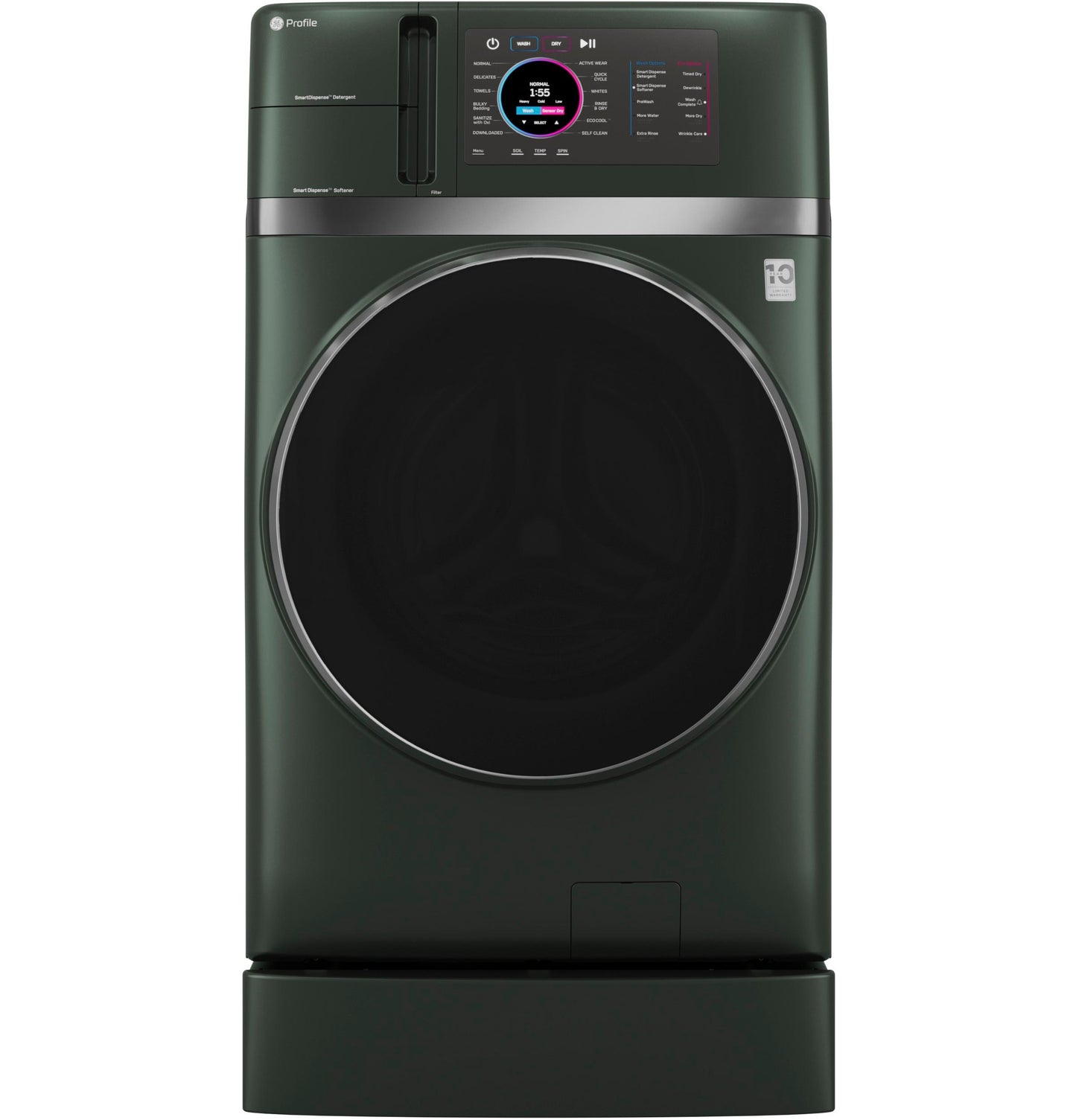 PFQ97HSPVGN GE Profile™ ENERGY STAR® 4.8 cu. ft. Capacity UltraFast Combo with Ventless Inverter Heat Pump Technology Washer/Dryer