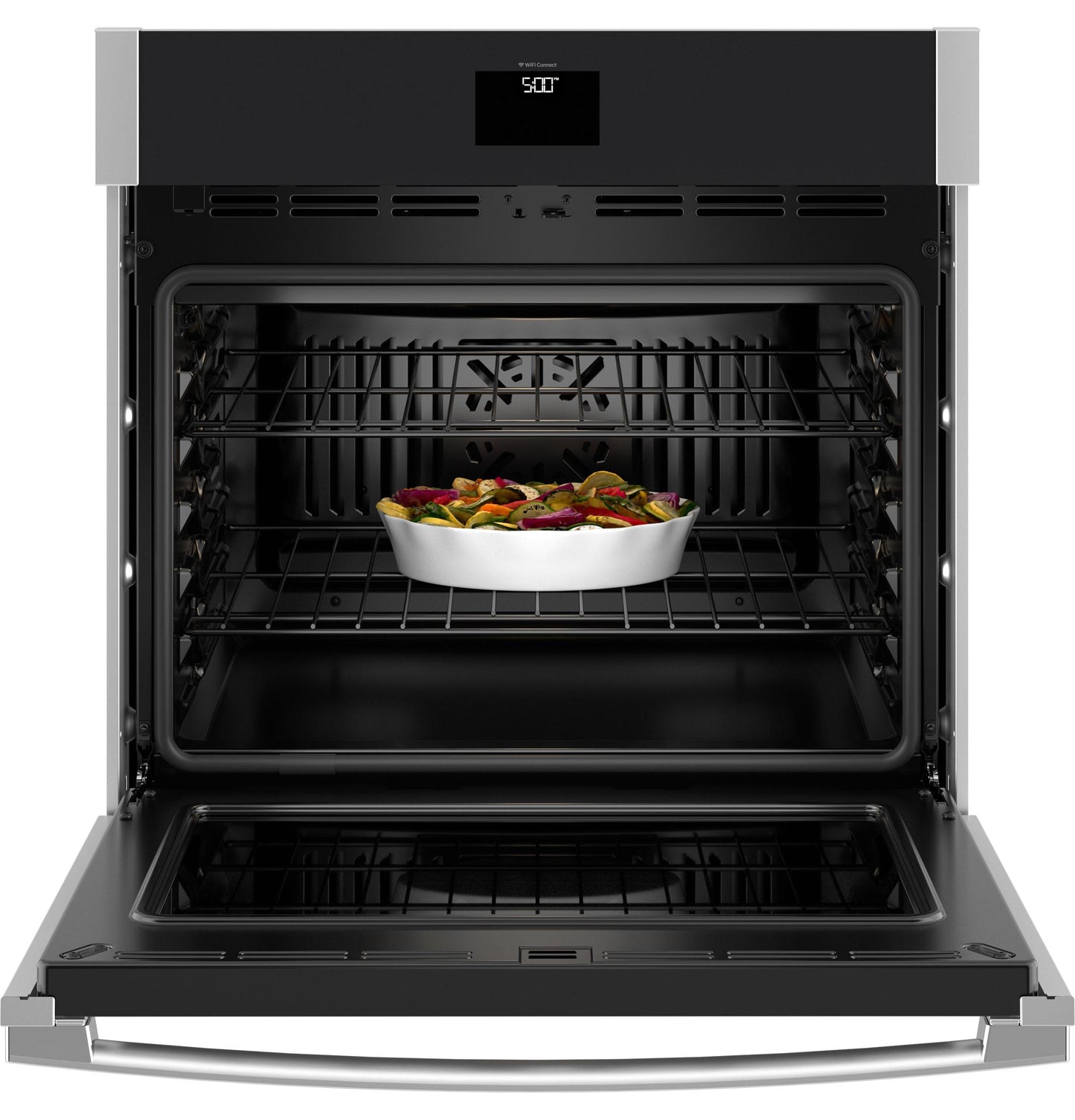 JTS5000SVSS GE® 30" Smart Built-In Self-Clean Convection Single Wall Oven with No Preheat Air Fry