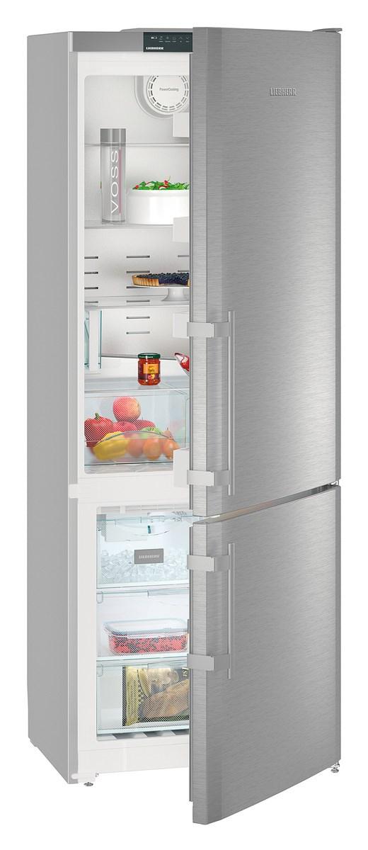 Liebherr CS1640B Freestanding Refrig/Freezer 30", Ice Maker, Grey Sides, Right Hinge