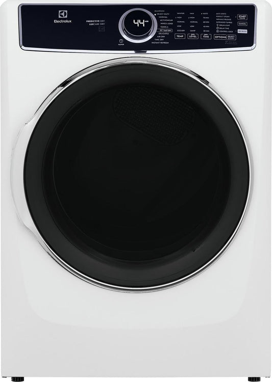 Electrolux ELFG7637AW Front Load Perfect Steam™ Gas Dryer with LuxCare® Dry and Instant Refresh - 8.0 Cu. Ft.