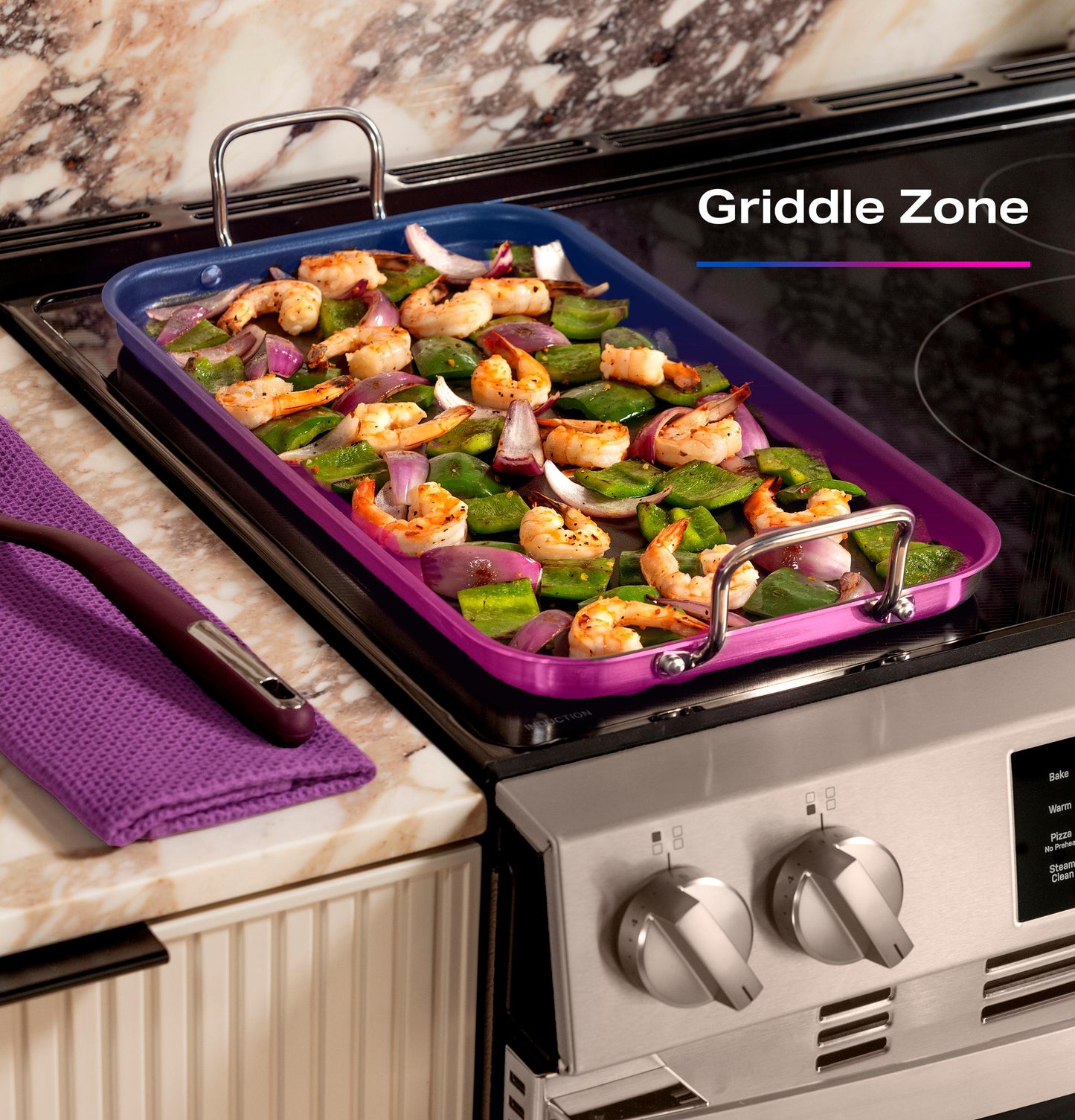 PHS700AYFS GE Profile™ ENERGY STAR® 30" Smart Slide-In Induction and Convection Range with No Preheat Air Fry and EasyWash™ Oven Tray