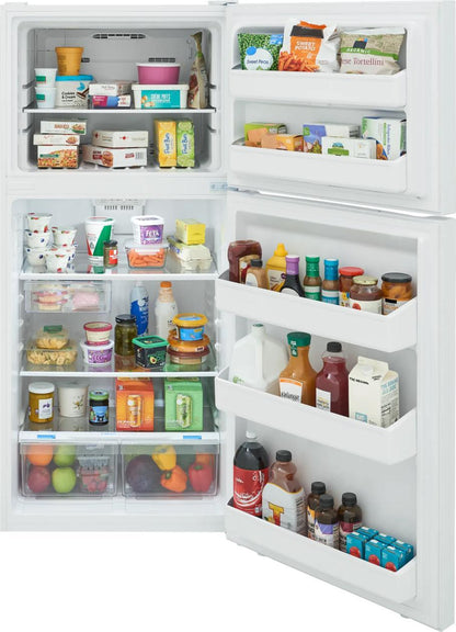 Frigidaire FRTE1835AW 18 Cu. Ft. Garage Ready Top Freezer Refrigerator
