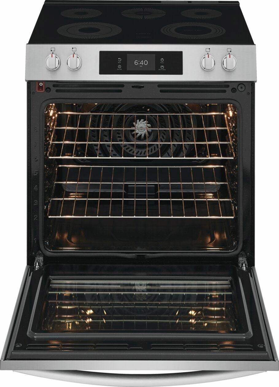 Frigidaire GCFE3070BF 30" Electric Range with Stone-Baked Pizza