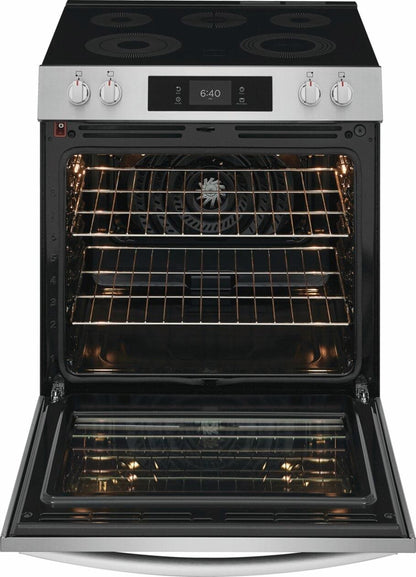 Frigidaire GCFE3070BF 30" Electric Range with Stone-Baked Pizza