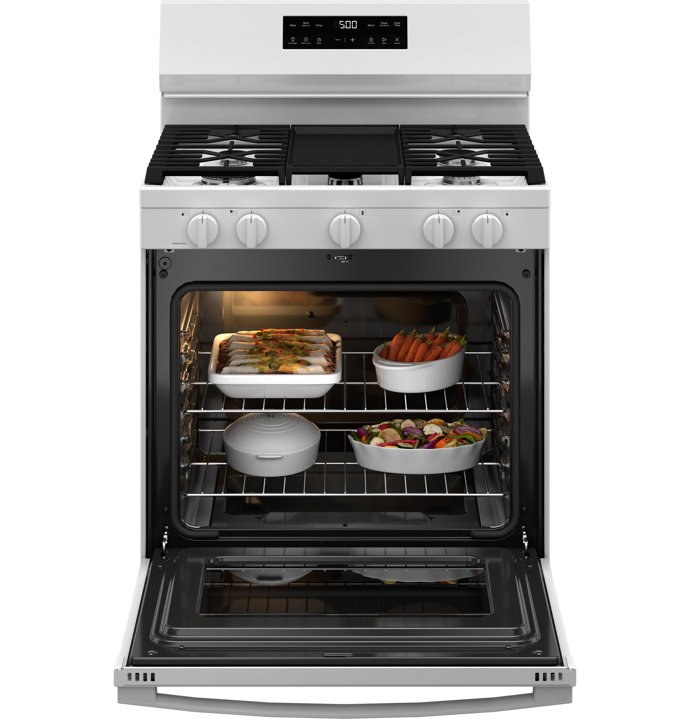 GGF500PVWW GE® 30" Free-Standing Gas Range with Crisp Mode