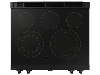 Samsung NSE6DG8700SR Bespoke 6.3 cu. ft. Smart Slide-In Electric Range with Smart Oven Camera & Illuminated Precision Knobs in Stainless Steel