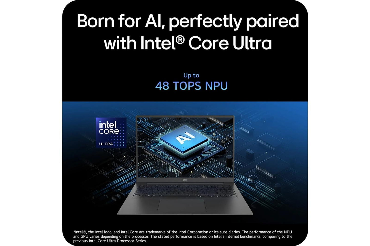 16Z90TSGAUG9U1 LG gram Pro 16 Inch, Copilot+ PC, Thin and Lightweight Laptop, Windows 11 Home, Intel® Evo™ Edition - Intel® Core™ Ultra 9, 32GB RAM, 2TB (2x1TB) SSD, Metal Gray