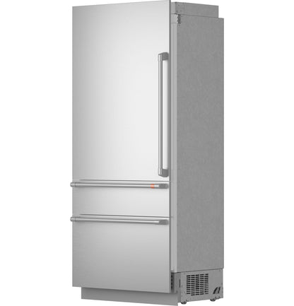CIC36LK6ZII CAFE™ 36" Panel-Ready Integrated Bottom-Freezer Refrigerator - Left Swing