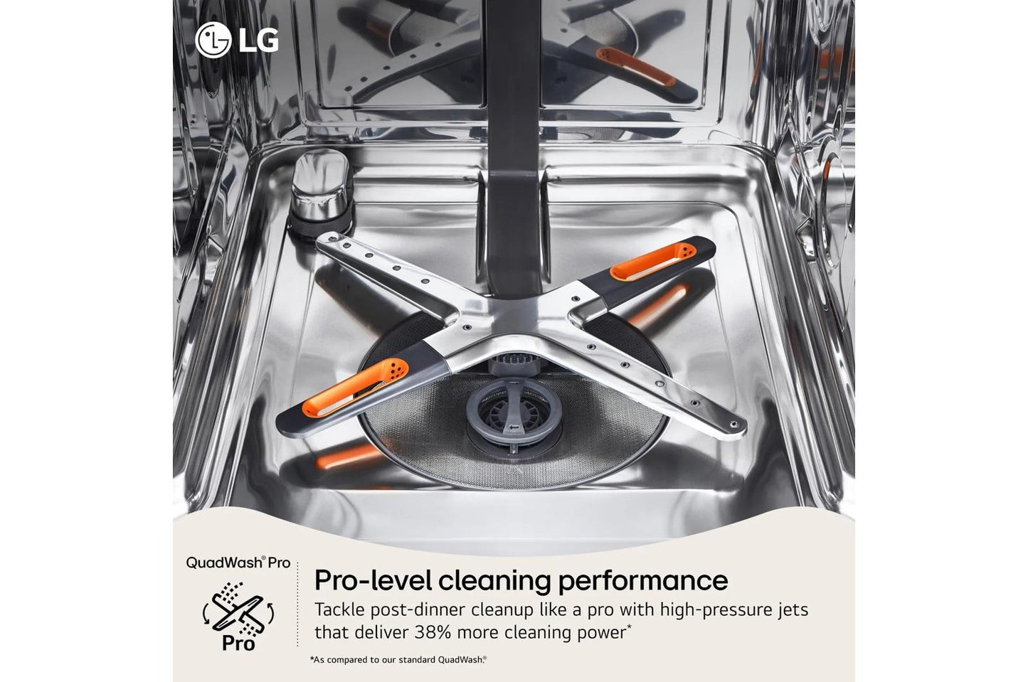 Lg LDNPH753S Smart FlushFit™ Top Control Dishwasher with 1-Hour Wash & Dry, QuadWash® Pro, TrueSteam® and Dynamic Heat Dry™ w/AutoVent Dry™