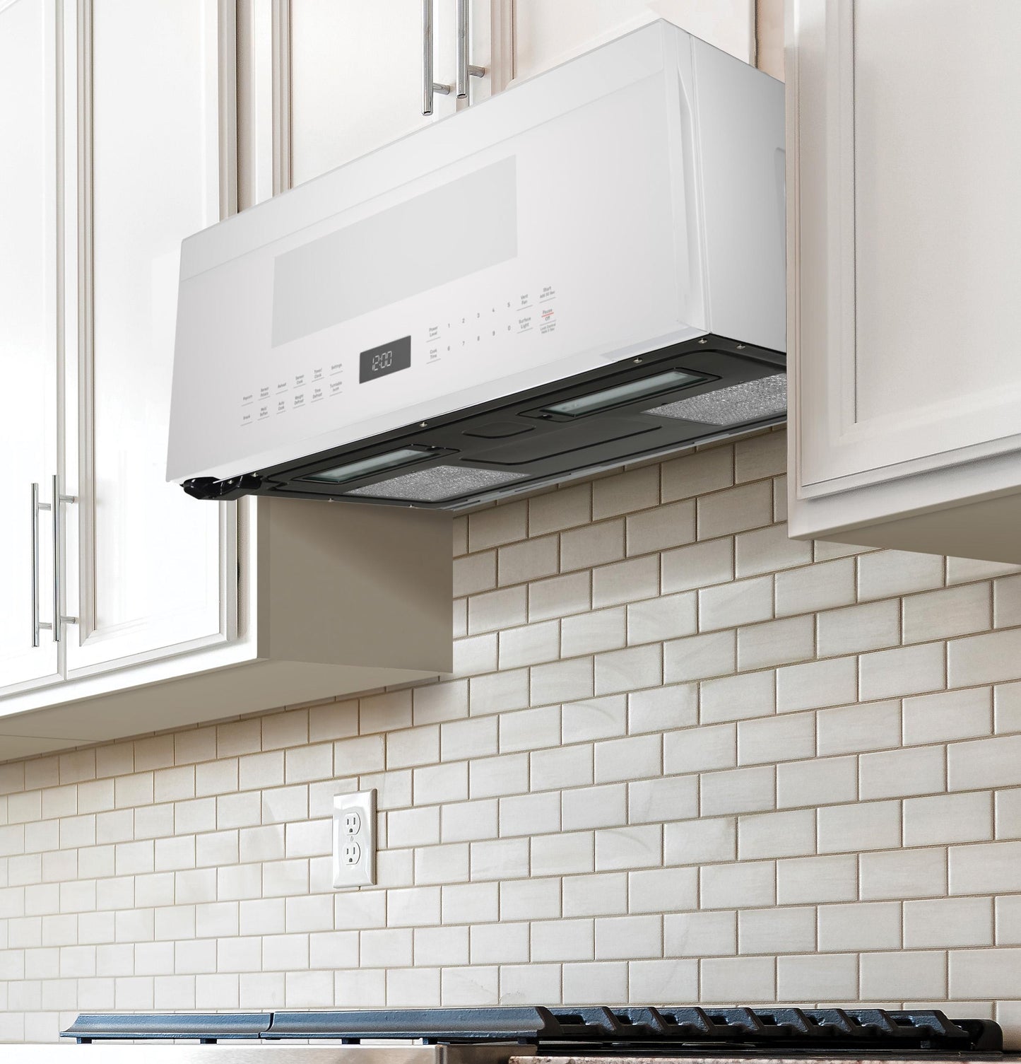 Ge Appliances UVM9125DYWW 1.2 Cu. Ft. Over-the-Range Low Profile Sensor Microwave Oven