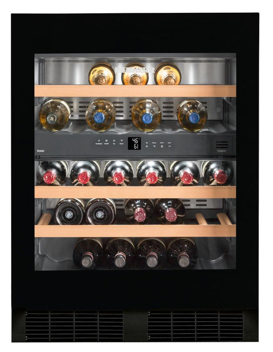 Liebherr WUGB3400 Undercounter Wine Cabinet, 24", Lock, 2 Zone, Reversible Door
