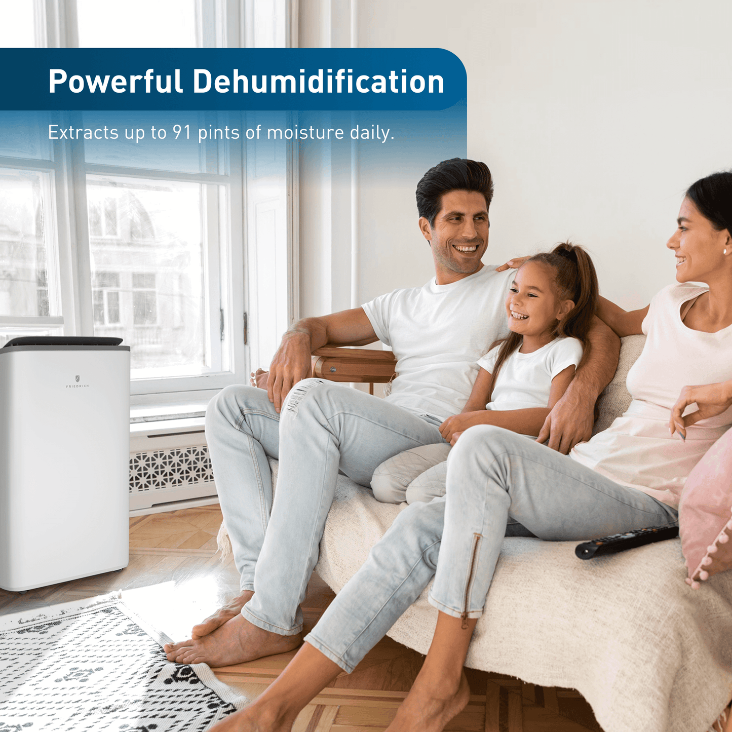 ZHP14DC Friedrich ZoneAire Premier 14,000 BTU Dual-Hose Smart Portable Air Conditioner with Heat Pump