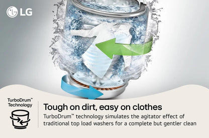 Lg WT7150CX 5.0 cu. ft. Mega Capacity Top Load Washer with TurboDrum™ Technology