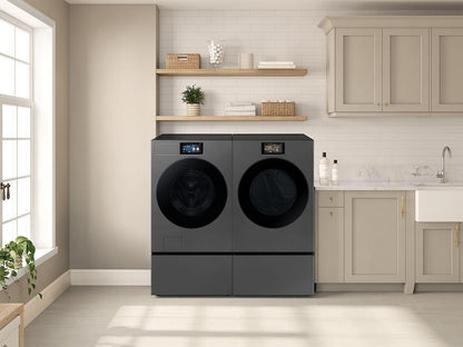 Samsung WE602NS Bespoke 27" Wide Laundry Pedestal with Storage Drawer in Dark Steel
