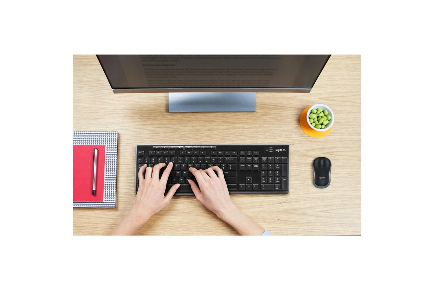 Lg 920004536 Logitech MK270 Wireless Keyboard and Mouse Combo for Windows, 2.4 GHz Wireless, Compact Mouse, Black