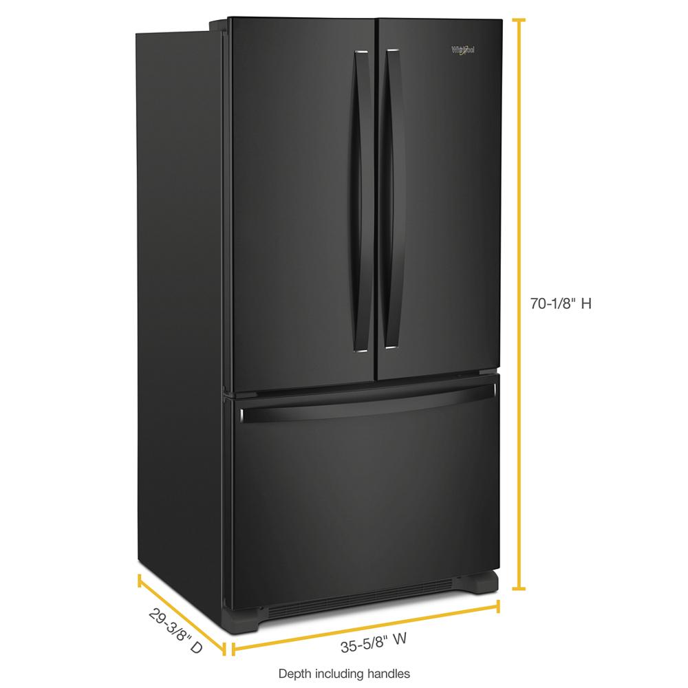 Whirlpool 36-inch Wide Counter Depth French Door Refrigerator - 20 cu. ft.