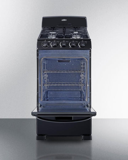 Summit RG201B 20" Wide Gas Range
