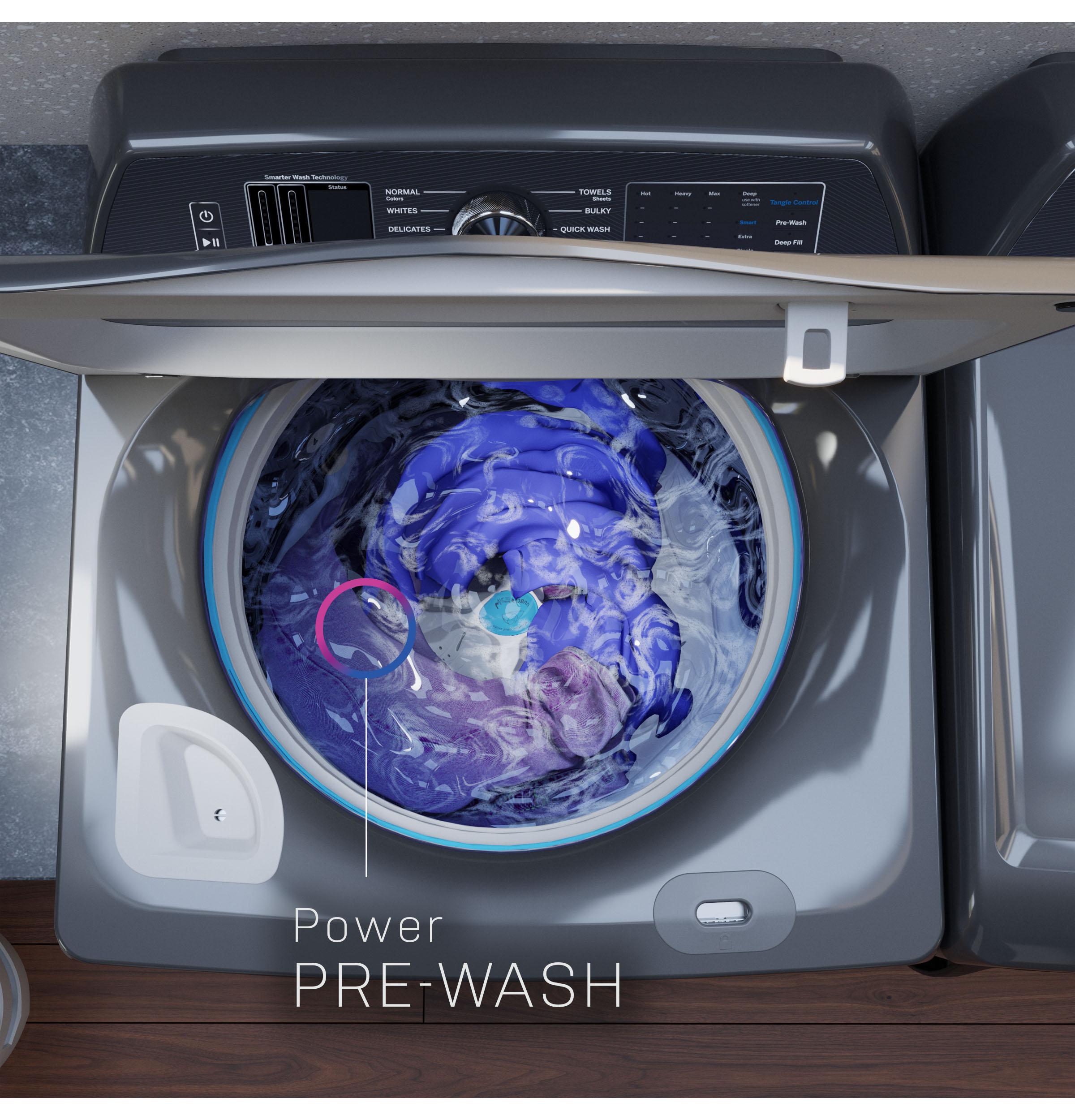 PTW800BPWRS GE Profile™ ENERGY STAR® 5.4 cu. ft. Capacity Washer with Smarter Wash Technology and Adaptive SmartDispense