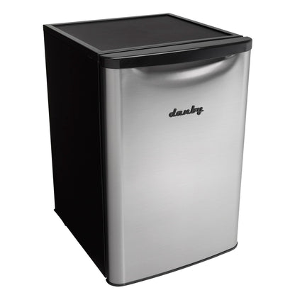 DAR026A2BSLDB Danby 2.6 cu. ft. Compact Fridge in Stainless Steel Look