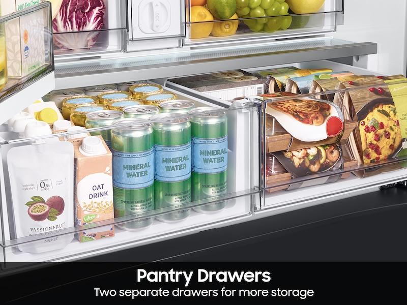 Samsung RF24BB660012 Bespoke 3-Door French Door Refrigerator (24 cu. ft.) with Beverage Center™ in White Glass