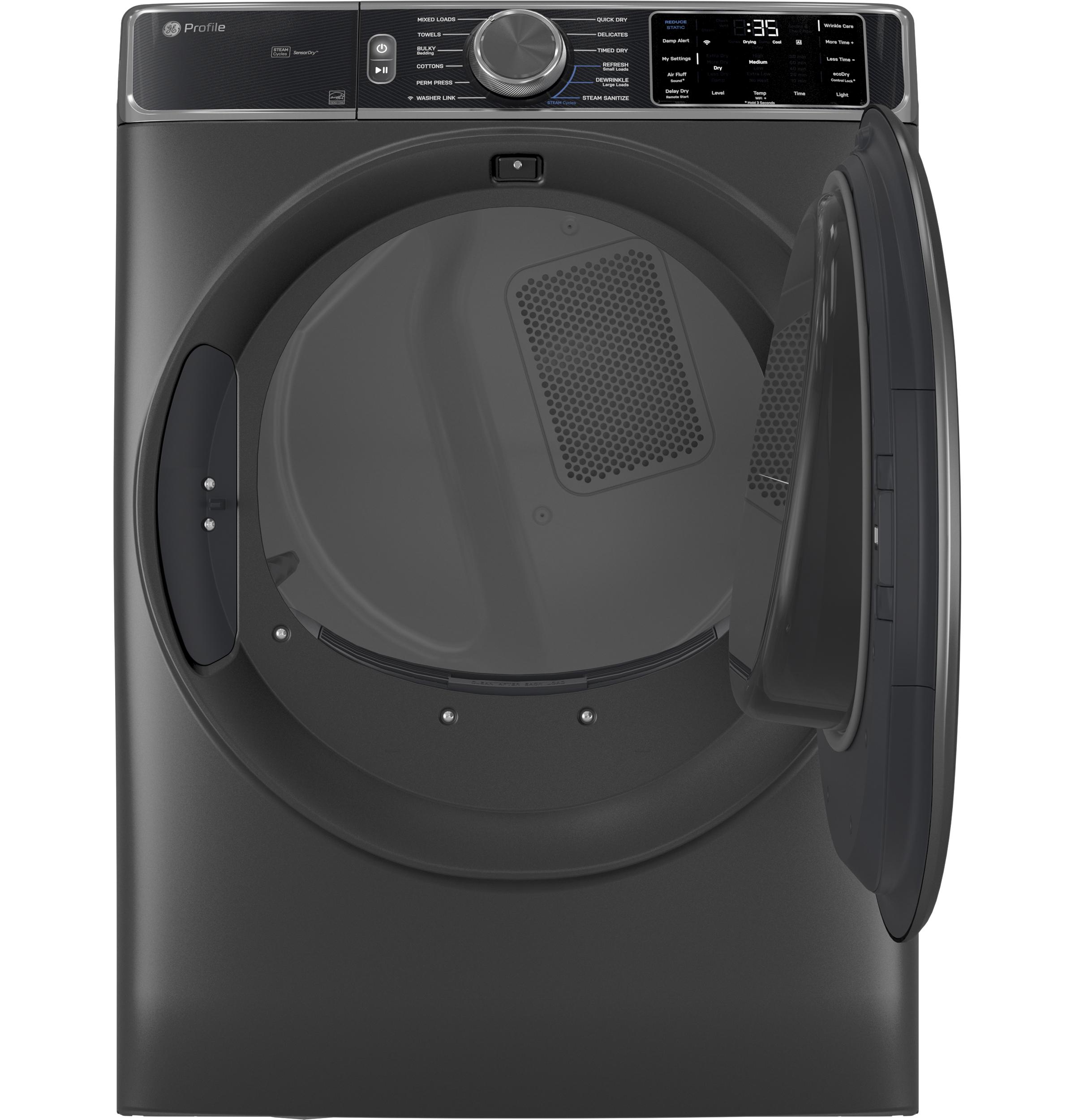 PFD95ESPWDS GE Profile™ ENERGY STAR® 7.8 cu. ft. Capacity Smart Front Load Electric Dryer with Steam and Sanitize Cycle