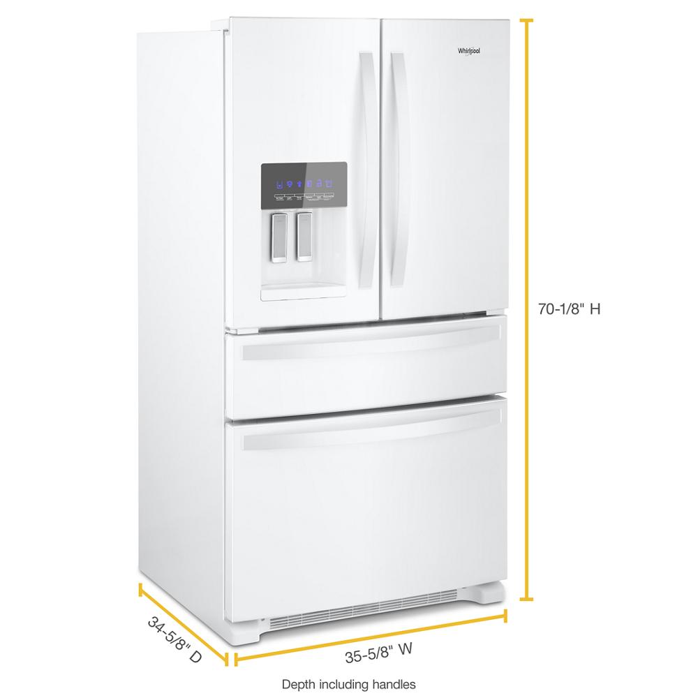 Whirlpool 36-Inch Wide French Door Refrigerator - 25 cu. ft.