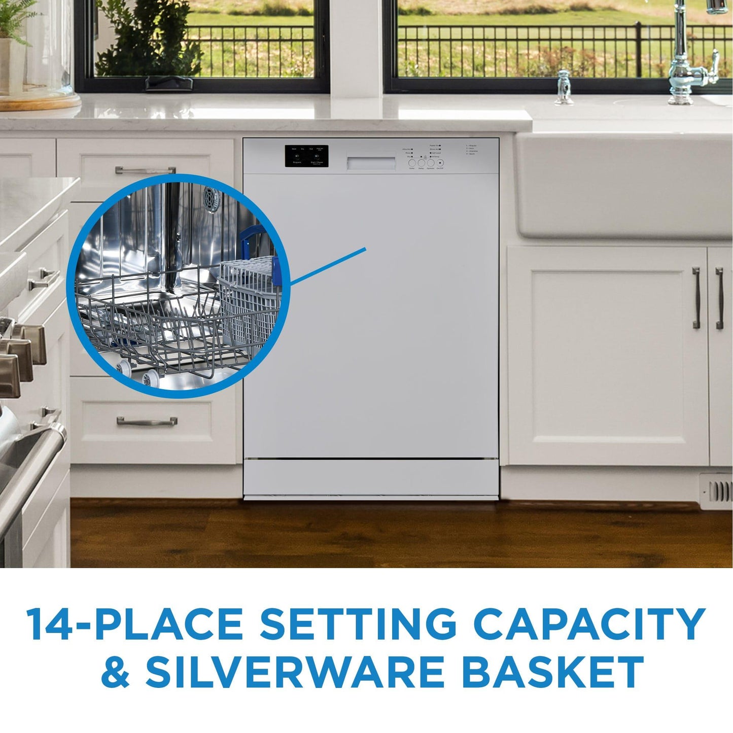 DDW2400EW Danby 24" Wide Built-in Dishwasher in White