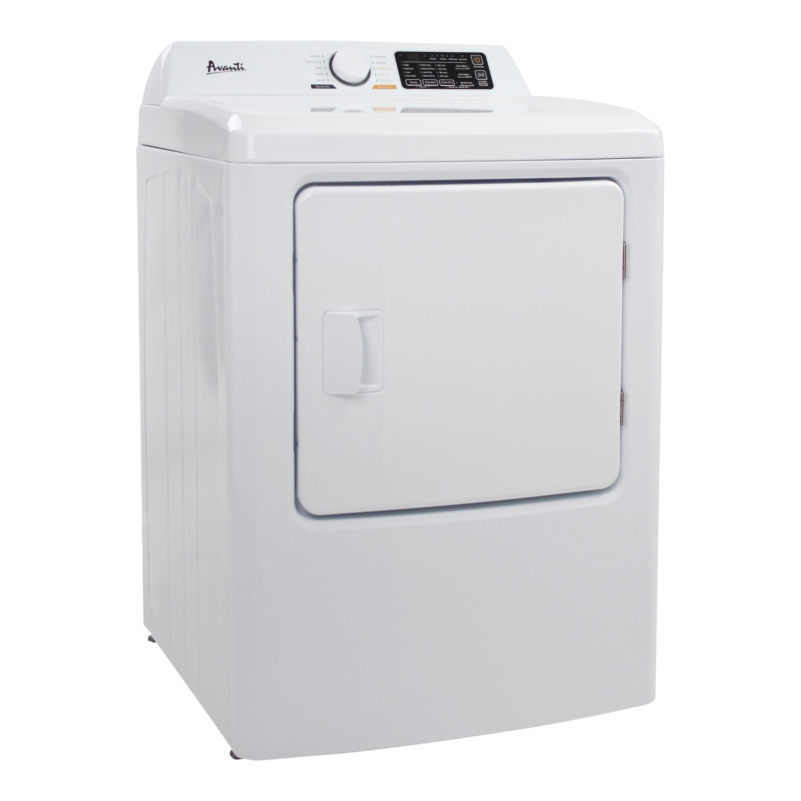 SED70D0W Avanti Front Load Electric Clothes Dryer, 7.0 cu. ft. Capacity - White / 7.0 cu. ft.