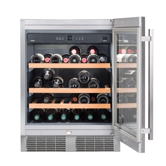 Liebherr WU4500 Undercounter Wine Cabinet, 24", Lock, 1 Zone, Reversible Door