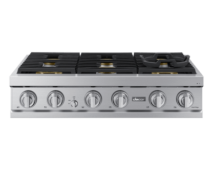 Dacor DTT36T960GS 36" Rangetop, Silver Stainless, Natural Gas/Liquid Propane