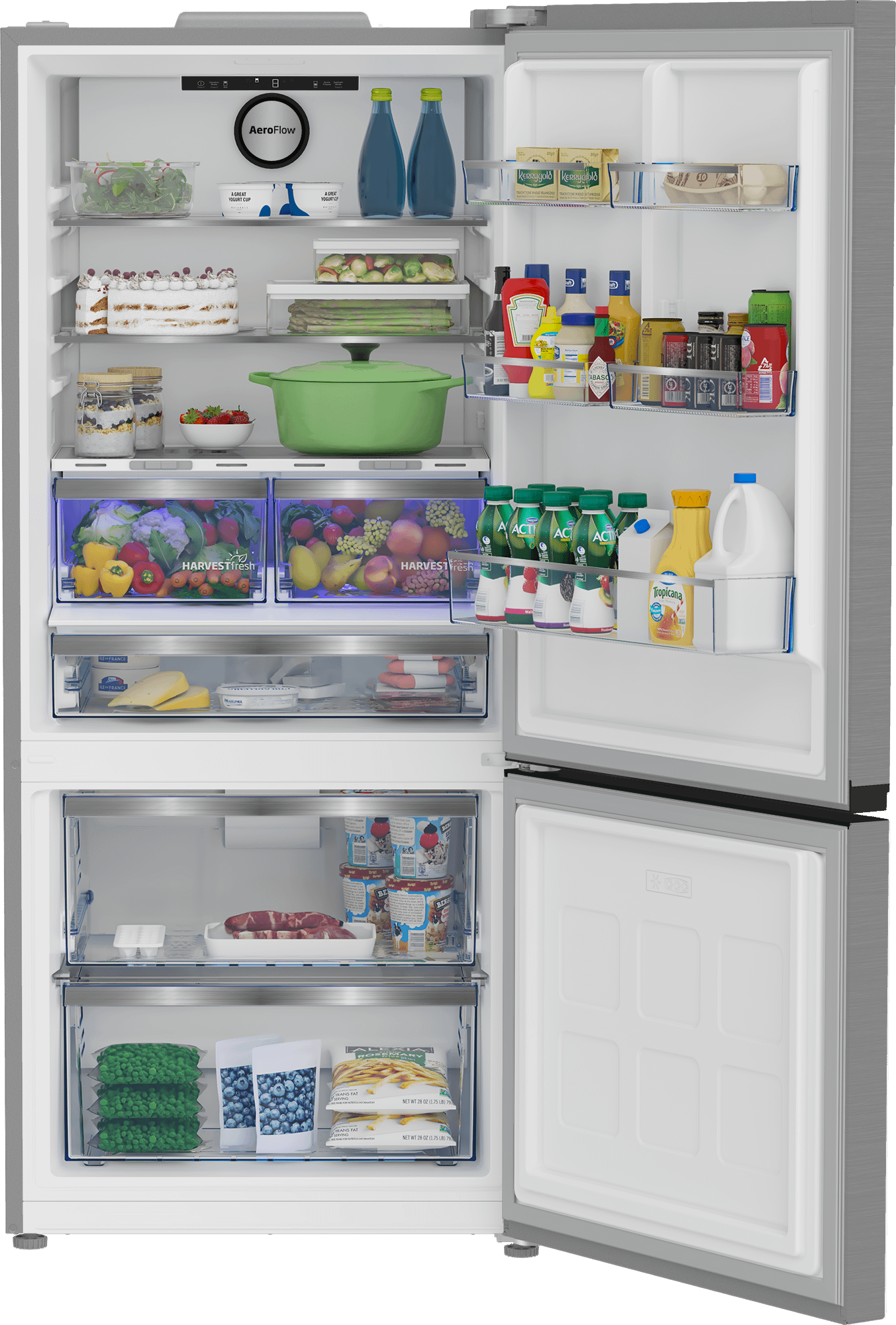 Beko BFBF30116SS 30" Bottom Freezer Refrigerator