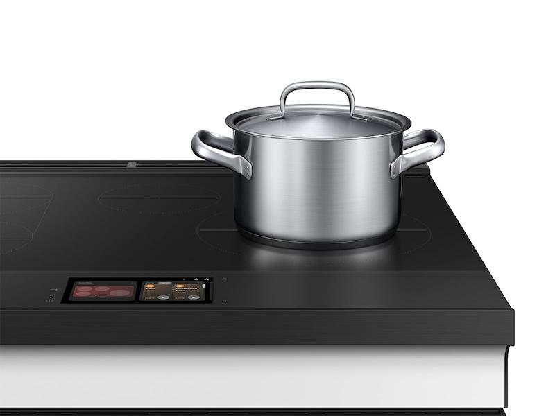 Samsung NSI6DG9900SR Bespoke 6.3 cu. ft. AI Slide-In Induction Range with AI Hub™ & Smart Oven Camera in Stainless Steel