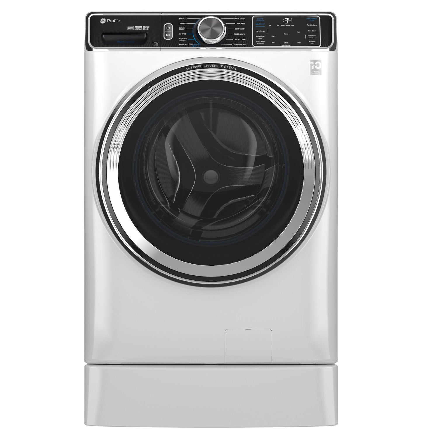 PFW870SSVWW GE Profile™ 5.3 cu. ft. Capacity Smart Front Load ENERGY STAR® Washer with UltraFresh™ Vent System+ with OdorBlock™