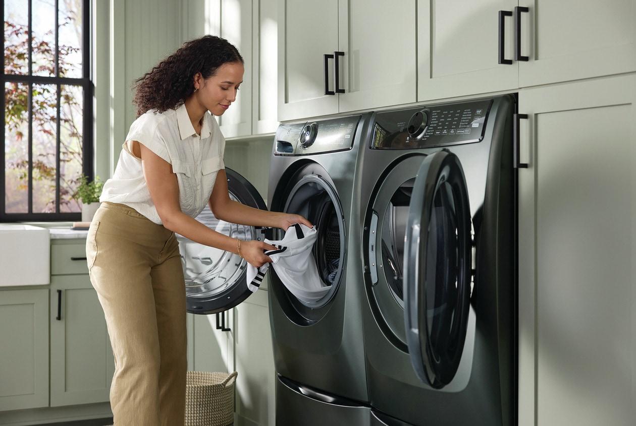 ELFE7738AA Electrolux Front Load Perfect Steam™ Electric Dryer with Balanced Dry™ and Instant Refresh - 8.0 Cu. Ft.