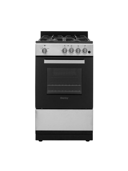 DR20V1BSSGLP Danby 20" Wide Gas Range in Stainless Steel