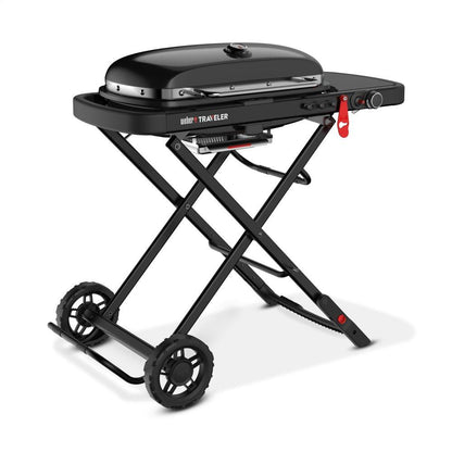 9013001 Weber Traveler® Portable Gas Grill Stealth Edition - Black