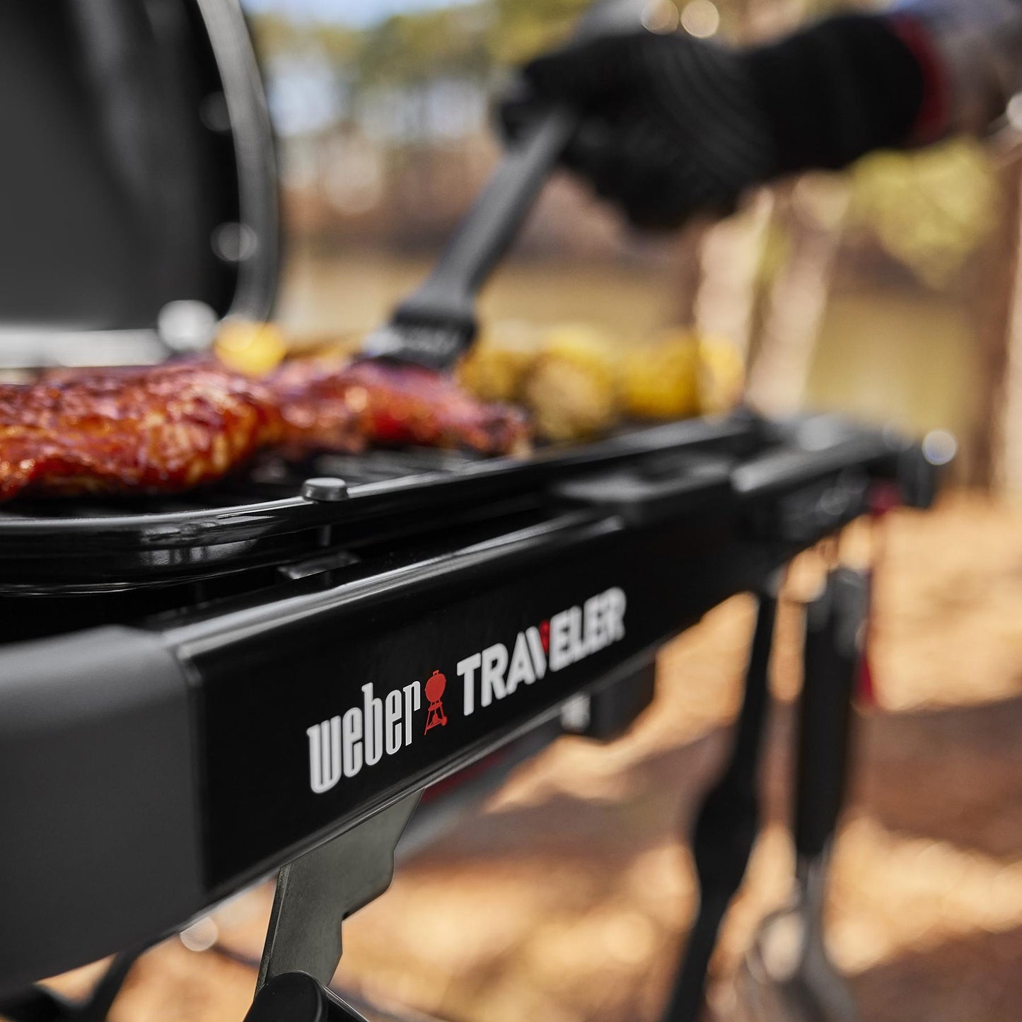 1500460 Weber Traveler® Compact Portable Gas Grill - Black