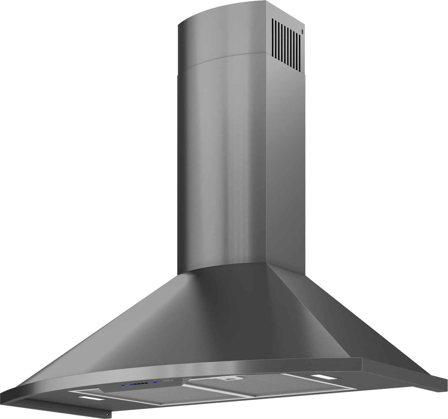 Zephyr ZSAE30FBS Savona Wall, 30in, Black SS, LED, 600 CFM w/ACT