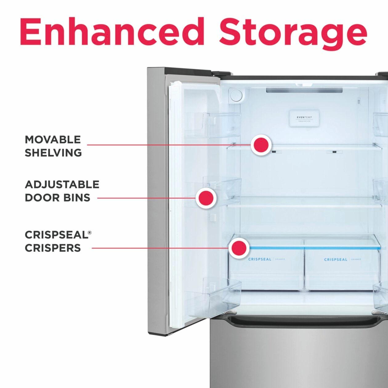 Frigidaire FRFG2033AV 20 Cu. Ft. Counter-Depth French Door Refrigerator