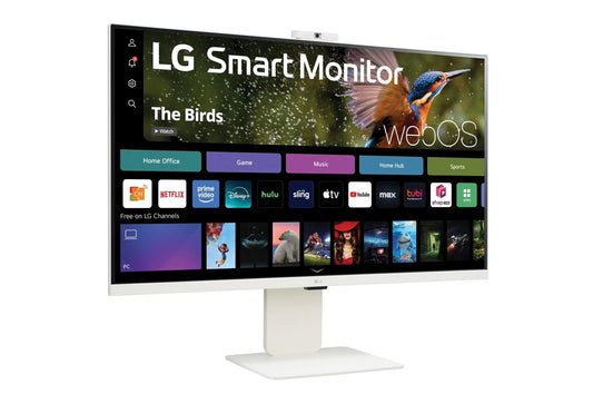 Lg 32SR85UW 32 Inch 4K UHD IPS Smart Monitor with webOS and Built-in FHD Webcam
