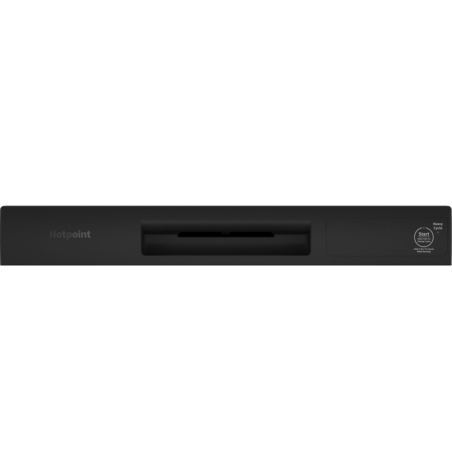 HDF310PGRBB Hotpoint® One Button Dishwasher with Plastic Interior